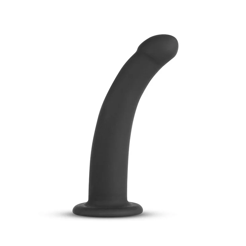 Godemiché Réaliste Noir avec Ventouse de Bain, Pénis Souple Éducatif pour Homme et Femme, Plug Anal, Jouets Sexuels pour Gay