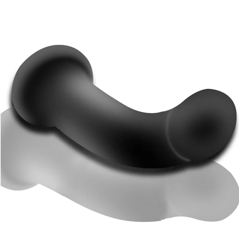 Godemiché Réaliste Noir avec Ventouse de Bain, Pénis Souple Éducatif pour Homme et Femme, Plug Anal, Jouets Sexuels pour Gay