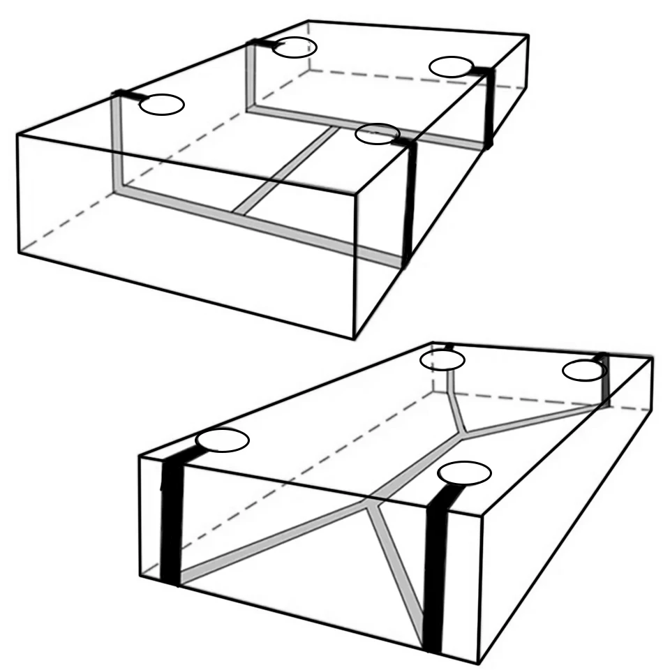 Différentes attaches bondage